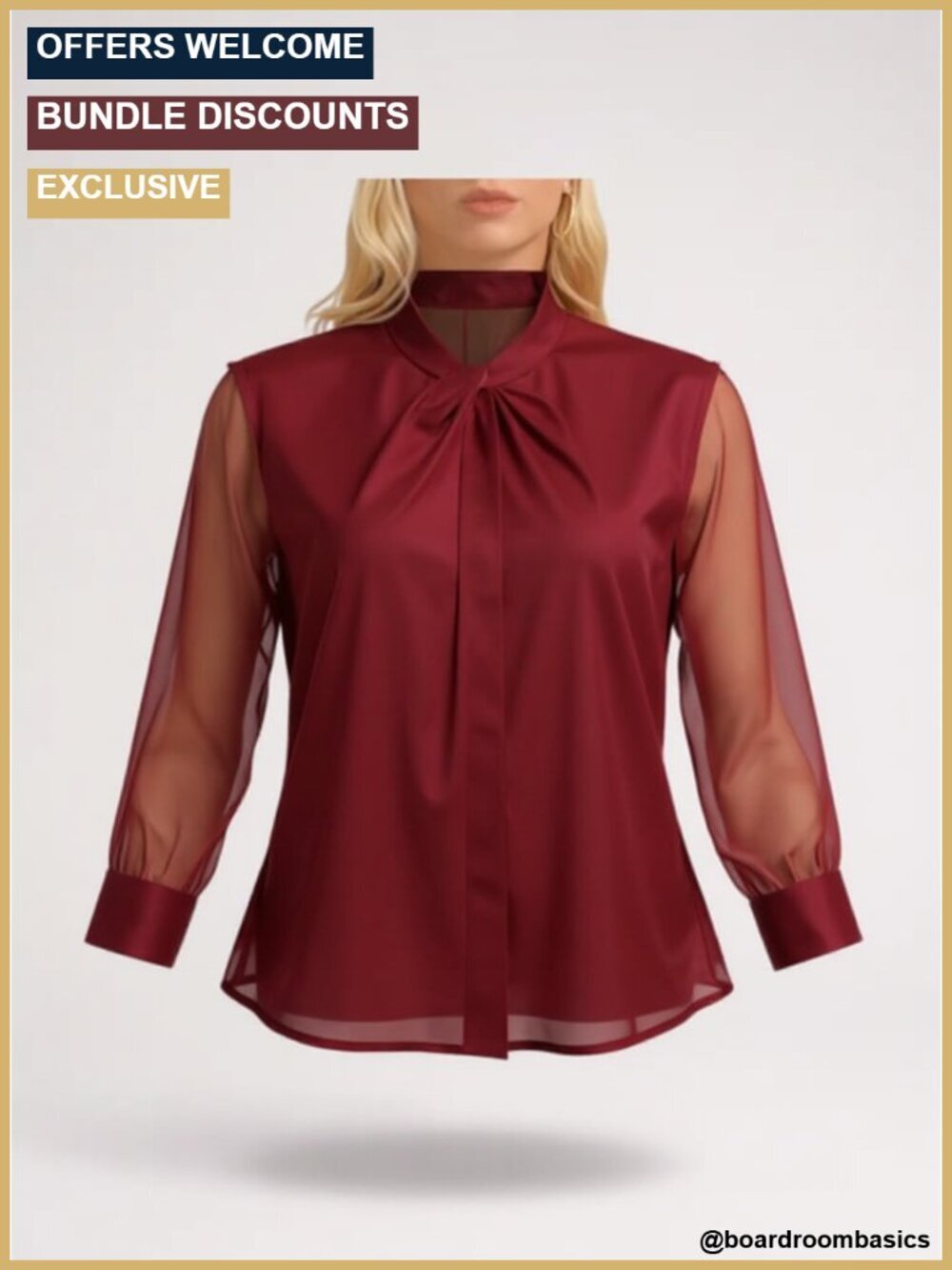 Casual Cap Sleeve Mock Neck Blouse Dressy Work Top